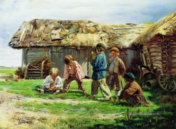 knöchel 1870 Vladimir Makovsky Russisch Ölgemälde